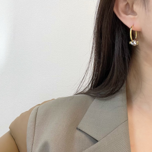 Replica Womens Jewelry Dior VIP Petit CD Earrings with Metal Pearl A62PP180 AA179956