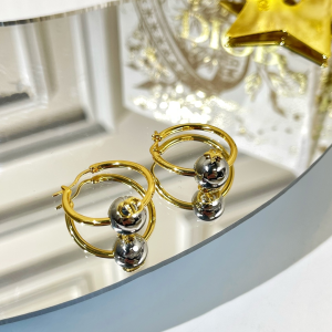 Replica Womens Jewelry Dior VIP Petit CD Earrings with Metal Pearl A62PP180 AA179956