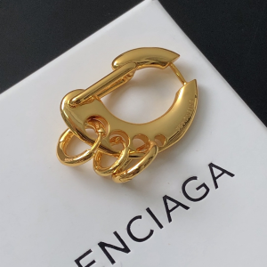 Balenciaga Summer 22 Clip Earrings Gold 