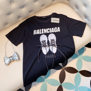Balenciaga Black Cotton T Shirt 