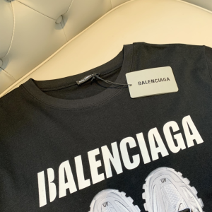 Replica Womens Clothing Balenciaga Black Cotton T Shirt SML A218PP180 AA180487