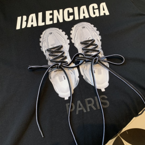 Replica Womens Clothing Balenciaga Black Cotton T Shirt SML A218PP180 AA180487