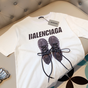 Replica Womens Clothing Balenciaga White Cotton T Shirt SML A218PP180 AA180486