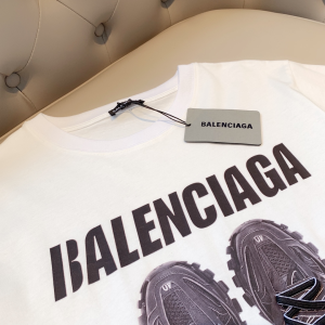 Replica Womens Clothing Balenciaga White Cotton T Shirt SML A218PP180 AA180486