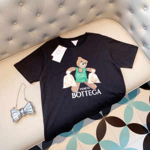 Bottega Veneta Black Cotton T Shirt 