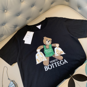 Replica Womens Clothing Bottega Veneta Black Cotton T Shirt SML A218PP180 AA180489