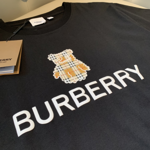 Replica Womens Clothing Burberry Black Cotton T Shirt SML A218PP180 AA180483