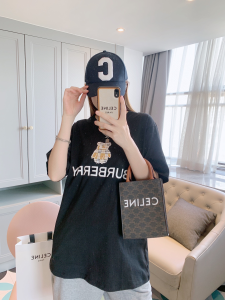 Replica Womens Clothing Burberry Black Cotton T Shirt SML A218PP180 AA180483