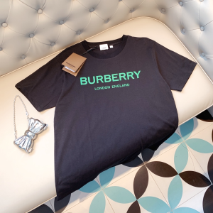 Burberry Black Cotton T Shirt 