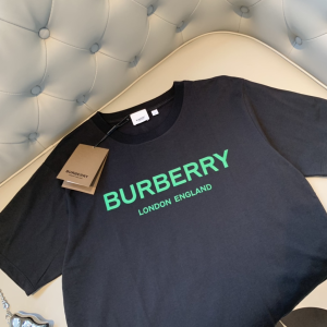 Replica Womens Clothing Burberry Black Cotton T Shirt SML A218PP180 AA180485