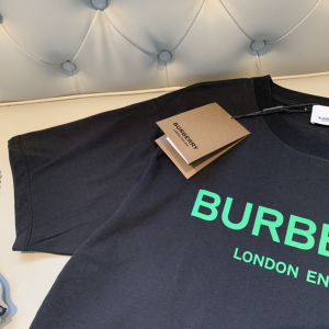 Replica Womens Clothing Burberry Black Cotton T Shirt SML A218PP180 AA180485