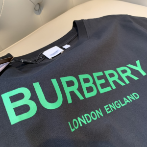 Replica Womens Clothing Burberry Black Cotton T Shirt SML A218PP180 AA180485