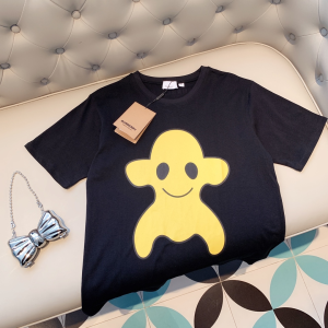 Burberry Black Cotton T Shirt 