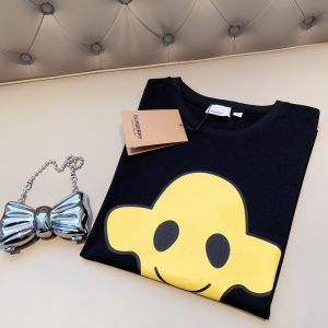 Replica Womens Clothing Burberry Black Cotton T Shirt SML A218PP180 AA180499