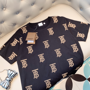 Replica Womens Clothing Burberry Black Cotton T Shirt SML A218PP180 AA180501