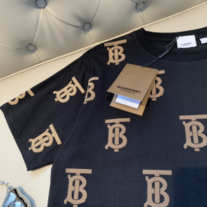 Replica Womens Clothing Burberry Black Cotton T Shirt SML A218PP180 AA180501