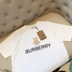 Replica Womens Clothing Burberry White Cotton T Shirt SML A218PP180 AA180482