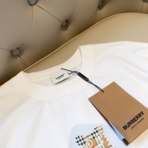 Replica Womens Clothing Burberry White Cotton T Shirt SML A218PP180 AA180482