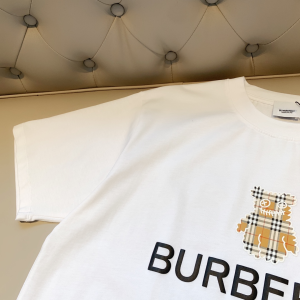 Replica Womens Clothing Burberry White Cotton T Shirt SML A218PP180 AA180482