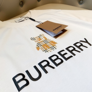 Replica Womens Clothing Burberry White Cotton T Shirt SML A218PP180 AA180482