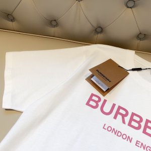 Replica Womens Clothing Burberry White Cotton T Shirt SML A218PP180 AA180484
