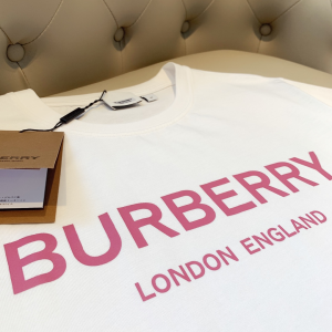 Replica Womens Clothing Burberry White Cotton T Shirt SML A218PP180 AA180484
