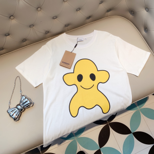 Burberry White Cotton T Shirt 