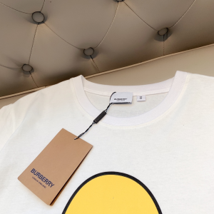 Replica Womens Clothing Burberry White Cotton T Shirt SML A218PP180 AA180498