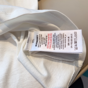 Replica Womens Clothing Burberry White Cotton T Shirt SML A218PP180 AA180498