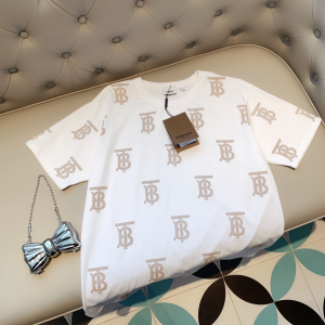Burberry White Cotton T Shirt 