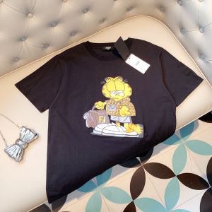 Fendi Black Cotton T Shirt 