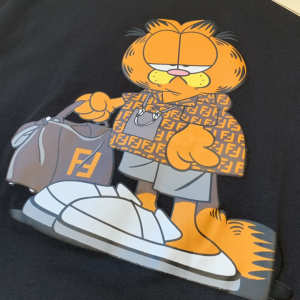 Replica Womens Clothing Fendi Black Cotton T Shirt SML A218PP180 AA180492