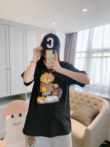 Replica Womens Clothing Fendi Black Cotton T Shirt SML A218PP180 AA180492