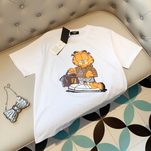 Fendi White Cotton T Shirt 