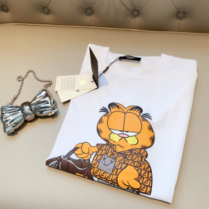 Replica Womens Clothing Fendi White Cotton T Shirt SML A218PP180 AA180493