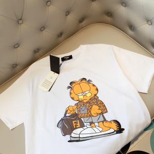 Replica Womens Clothing Fendi White Cotton T Shirt SML A218PP180 AA180493