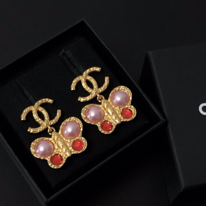 Replica Womens Jewelry Chanel Gold CC Butterfly Earrings A39PP120 AA180232