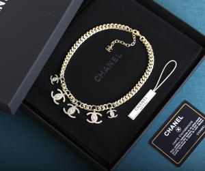 Replica Womens Jewelry Chanel CC Logo Chain Necklace Gold A205PP280 AA180604