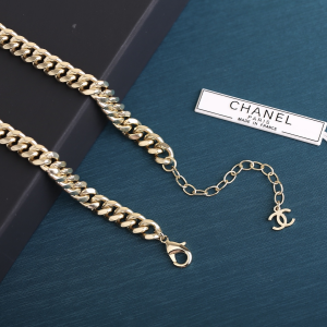 Replica Womens Jewelry Chanel CC Logo Chain Necklace Gold A205PP280 AA180604