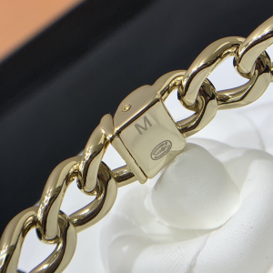 Replica Womens Jewelry Chanel CC Logo Open Cut Choker Gold A205PP280 AA180603