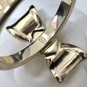 Replica Womens Jewelry Chanel Gold CC Bowknot Hoop Earrings A39PP130 AA180531