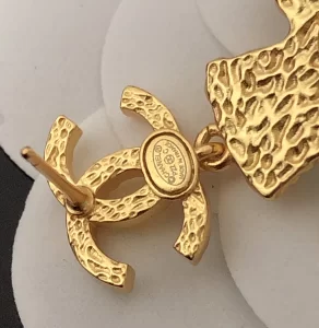 Replica Womens Jewelry Chanel Gold CC Cross Earrings A39PP130 AA180532