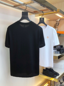 Replica Mens Clothing Hermes Black Cotton T Shirt M To XXXL A218PP180 AA180723
