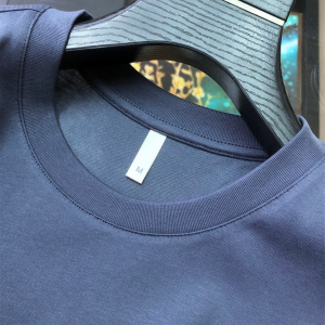 Replica Mens Clothing Hermes Navy Blue Cotton T Shirt M To XXXL A218PP180 AA180724