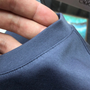 Replica Mens Clothing Hermes Navy Blue Cotton T Shirt M To XXXL A218PP180 AA180724