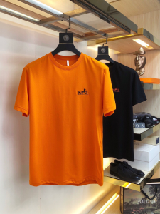 Hermes Orange Cotton T Shirt 