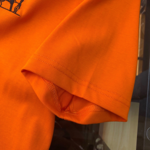 Replica Mens Clothing Hermes Orange Cotton T Shirt M To XXXL A218PP180 AA180718