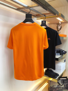 Replica Mens Clothing Hermes Orange Cotton T Shirt M To XXXL A218PP180 AA180718