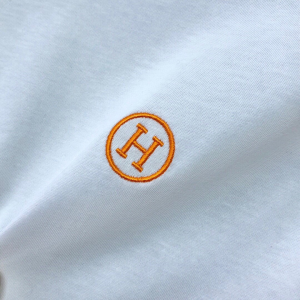 Replica Mens Clothing Hermes White Cotton T Shirt M To XXXL A218PP180 AA180722