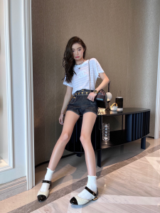 Replica Womens Clothing Chanel White CC Logo Cotton T Shirt SML A228PP280 AA180734